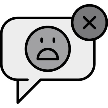 Mesaj simgesi. Basit resimleme