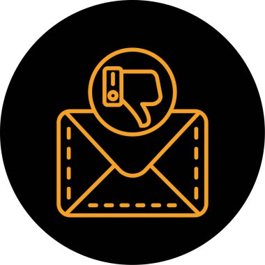 zarf simgesi vektör illüstrasyonu