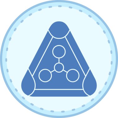 Bir piramit simgesinin vektör çizimi