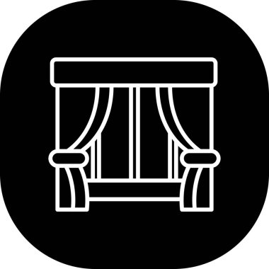 Modern b 'nin vektör illüstrasyonu mobilya ikonundan yoksun