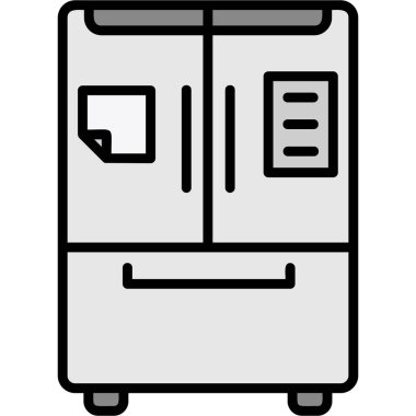 Buzdolabı simgesi, anahat stili