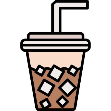 Kahve ikonu. vektör illüstrasyonu