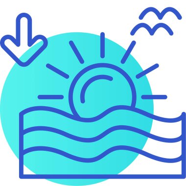 Yüzmek. Web simgesi basit illüstrasyon