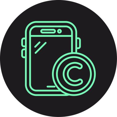 vektör telefon simgesi çizimi