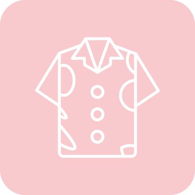 Bir elbise simgesinin vektör illüstrasyonu