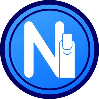 Bir n harfinin vektör illüstrasyonu