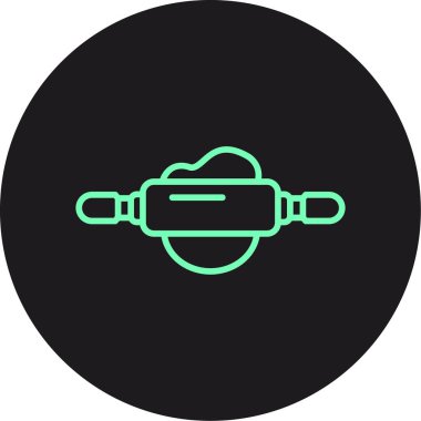 Modern b 'nin vektör illüstrasyonunda gaz ikonu yok