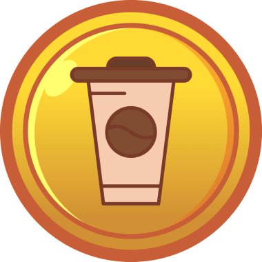 kahve fincanı ikonu vektör illüstrasyonu