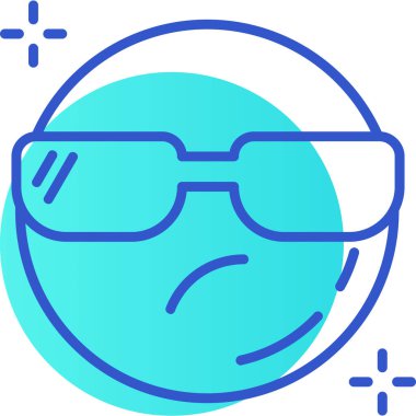 Moda düz biçimli vektör emoji simgesi