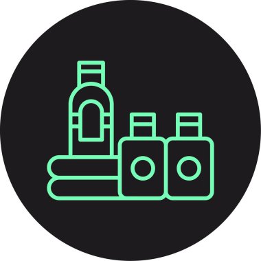 Şişeler. Web simgesi basit tasarım