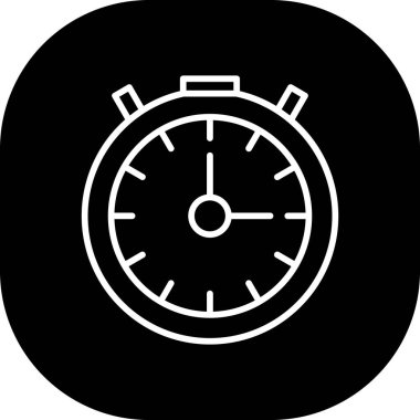 Saat simgesi vektör illüstrasyonu