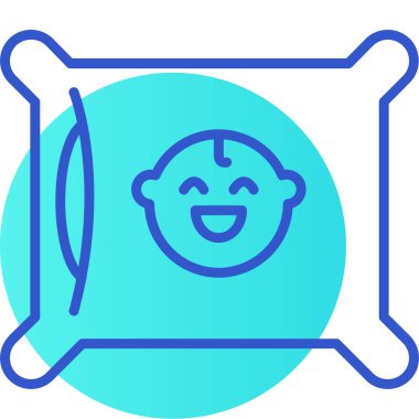 İnsan yüzü simgesinin vektör illüstrasyonu