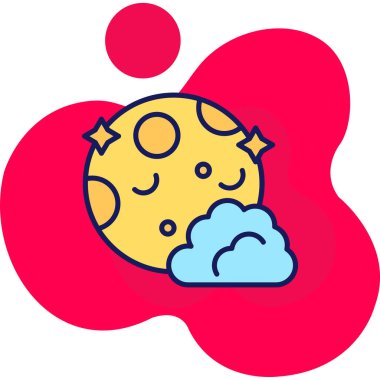 Hava durumu. Web simgesi basit illüstrasyon