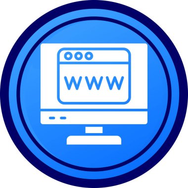 Web simgesi vektör illüstrasyonu