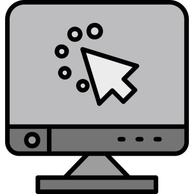 İnternet web tasarım simgesi, vektör illüstrasyonu