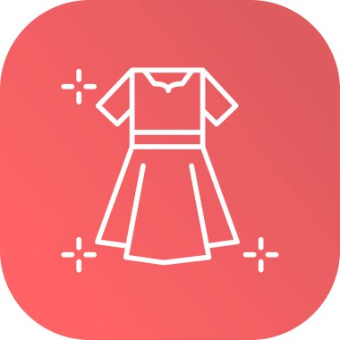 moda tarzında izole edilmiş elbise simgesi