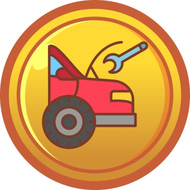 araba tamir vektör simgesi