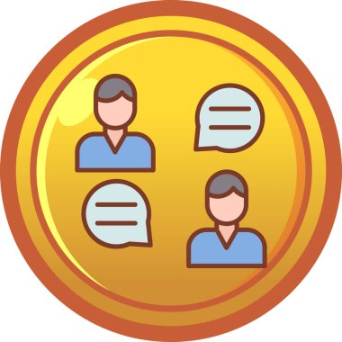 iş insanları simgesi, vektör illüstrasyonu