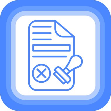 Belge simgesinin vektör illüstrasyonu