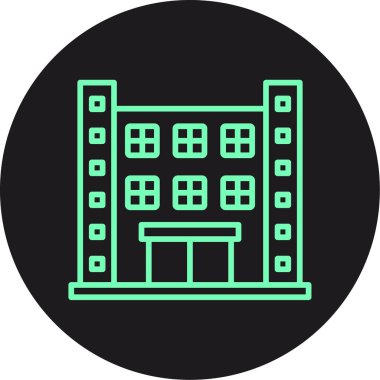 Otel vektör simgesi modern basit illüstrasyon