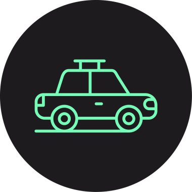 Vektör taksi simgesi illüstrasyonu