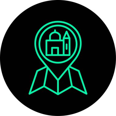 Benzersiz otel vektör simgesi