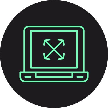 bilgisayar simgesi vektör illüstrasyonu