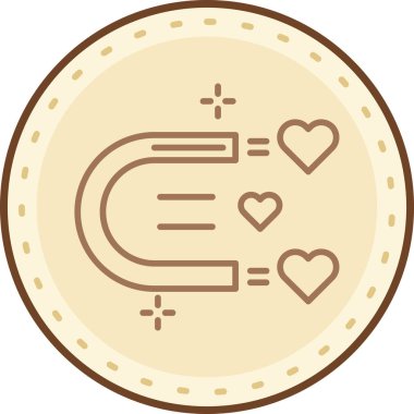 Bozuk para simgesi, modern vektör çizim tasarımı