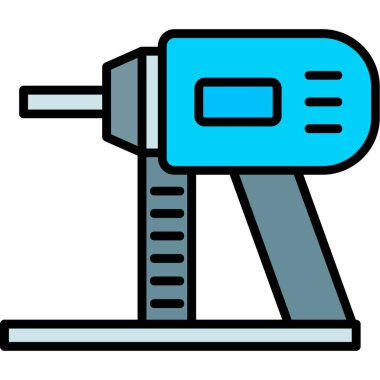 matkap simgesi. Web için matkap vektör simgelerinin özet çizimi