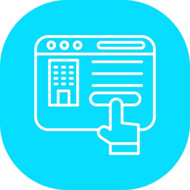 Bir hesap makinesi simgesinin vektör illüstrasyonu