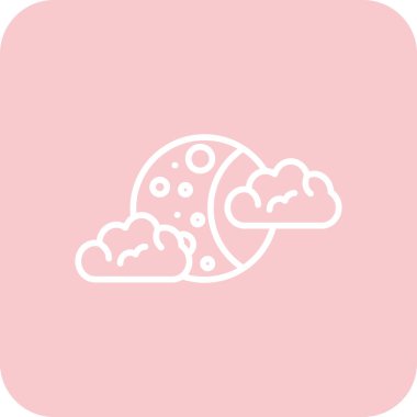 Bulut. özet biçimdeki vektör simgesi beyaza izole edildi