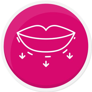 dudak simgesi, modern vektör çizimi tasarımı