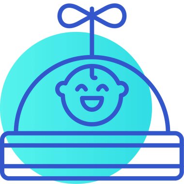 Yılbaşı balosu simgesi, tasarım çizimi illüstrasyonu