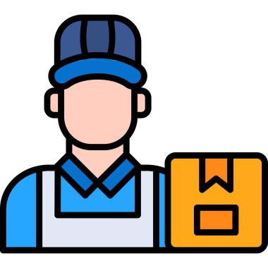 teslimat kurye simgesi