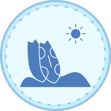 Bir simgenin vektör illüstrasyonu