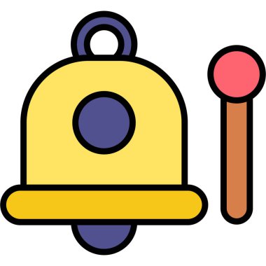 Çan simgesi vektör illüstrasyonu