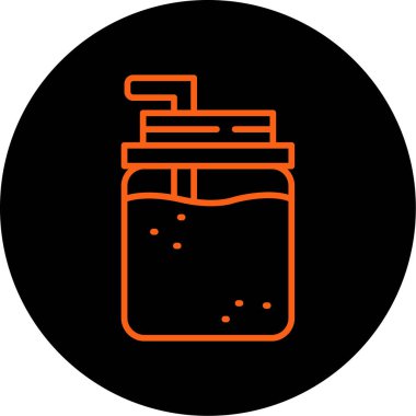 Seo ve simgenin vektör illüstrasyonu