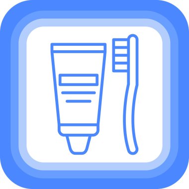 Bir diş fırçasının bir vektör çizimi