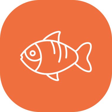 balık simgesi vektör illüstrasyonu