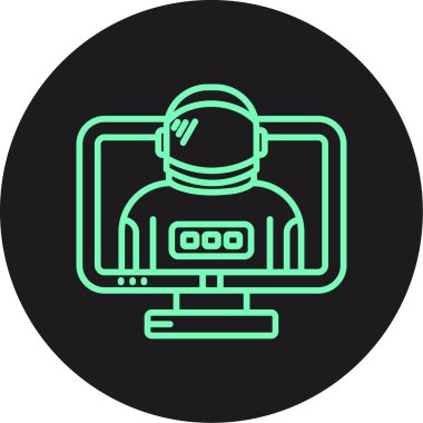 Moda biçimi izole edilmiş arkaplanda bilgisayar izleme simgesi