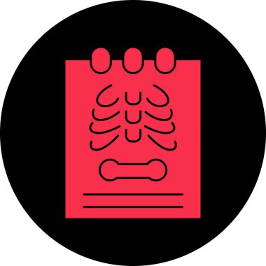 Tıbbi bir simgenin vektör illüstrasyonu