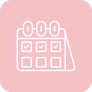 alışveriş listesi simge vektör çizim