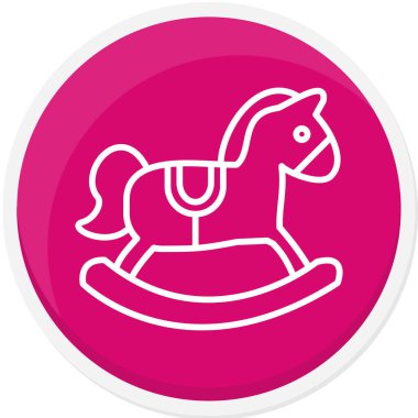 At simgesinin vektör illüstrasyonu