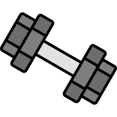 Spor salonu ikonu. vektör illüstrasyonu