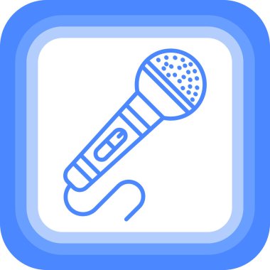 mikrofon simgesi vektör illüstrasyonu