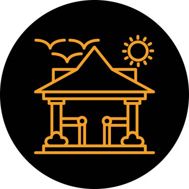 ev simgesini, basit vektör çizim