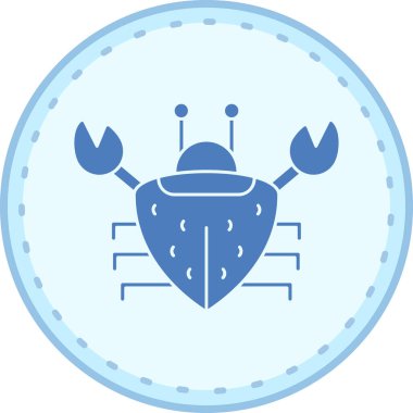 Böcek. Web simgesi basit illüstrasyon