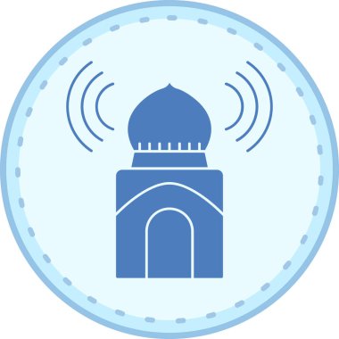 Cami. Web simgesi basit illüstrasyon