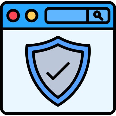 Web simgesi, vektör illüstrasyonu