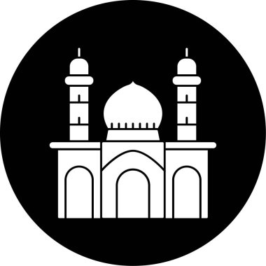 Cami simgesi. vektör illüstrasyonu